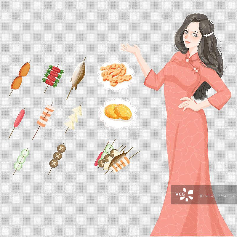 串串元素图片素材