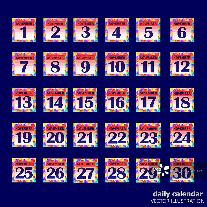 日历月份日期按钮图片素材