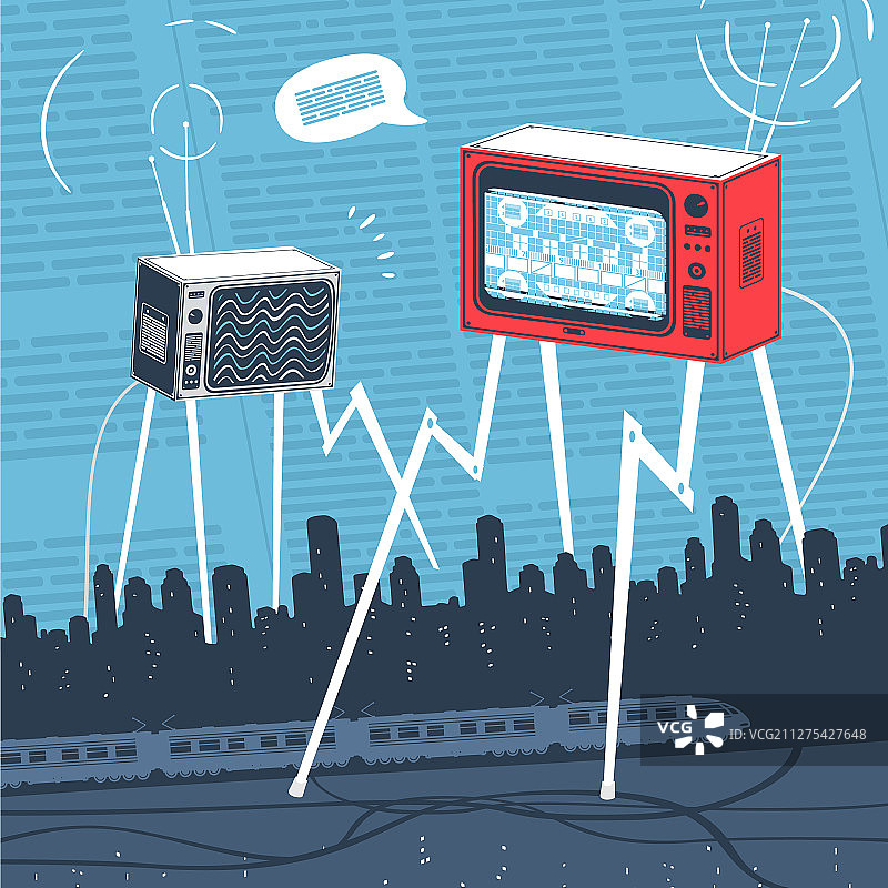 卡通风格电视宣传图片素材