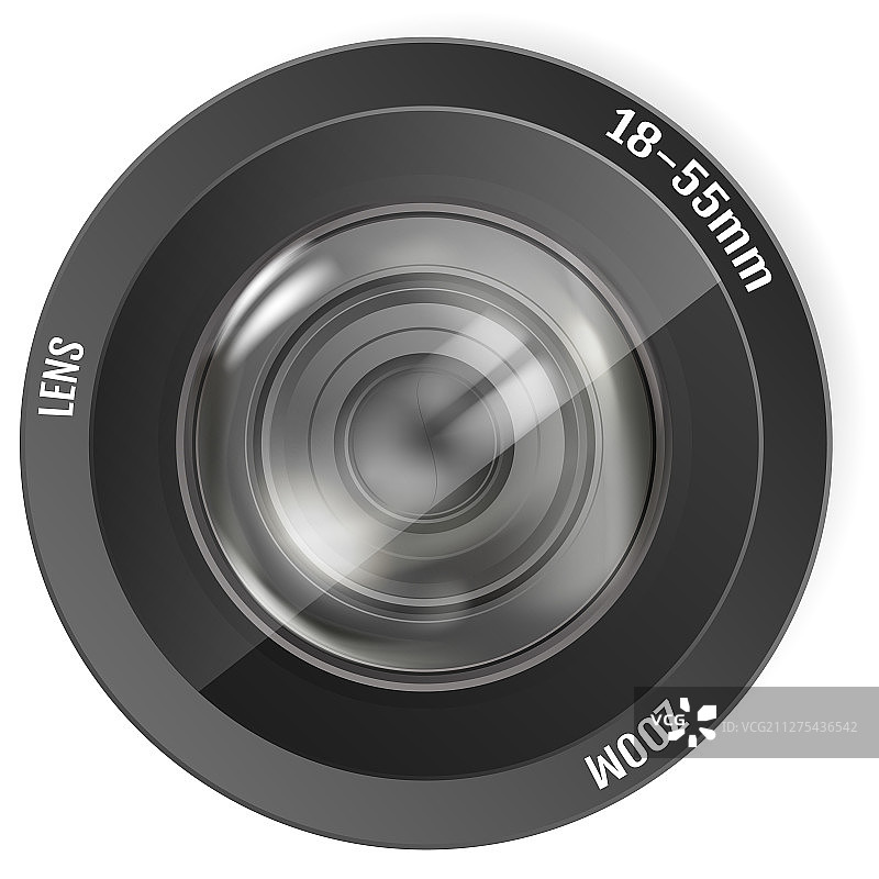 现代逼真相机镜头图片素材