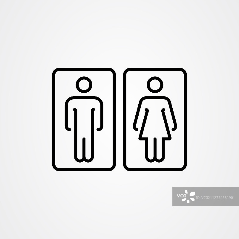 马桶图标男女符号图片素材
