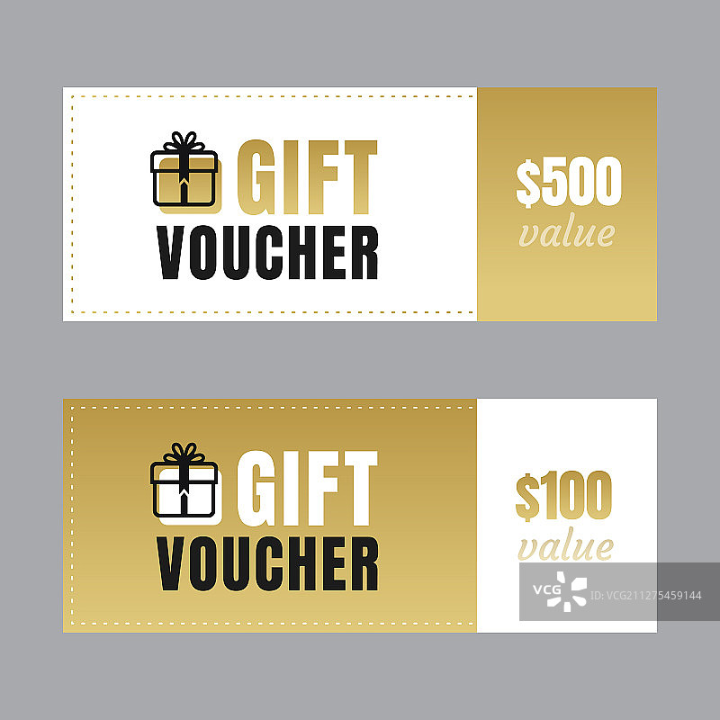 礼品券模板设计图片素材