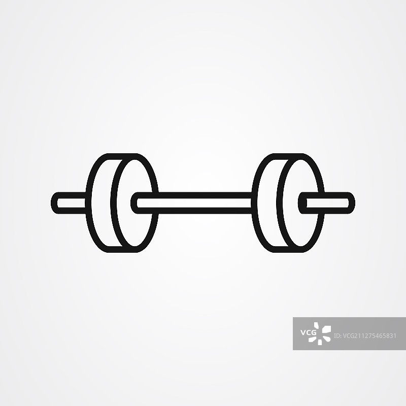 杠铃图标设计：重量训练器材图片素材