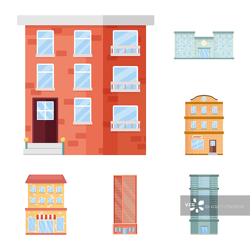 建筑外观图标图片素材