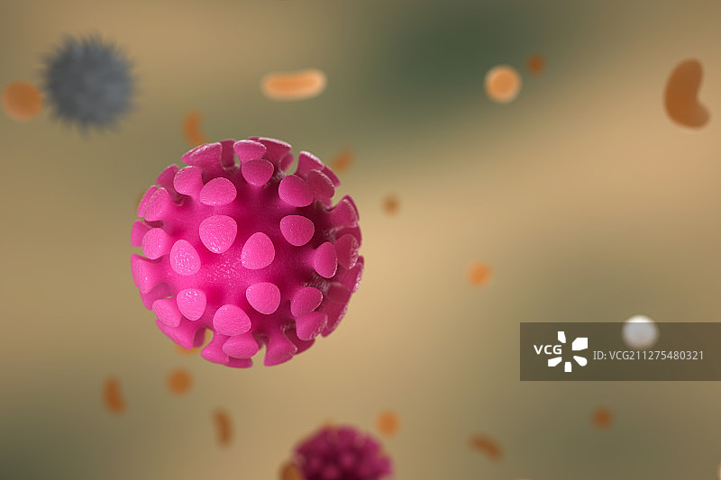 病毒，三维图图形图片素材