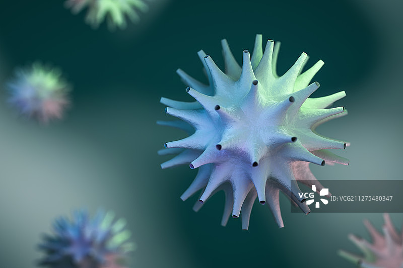 病毒，三维图图形图片素材