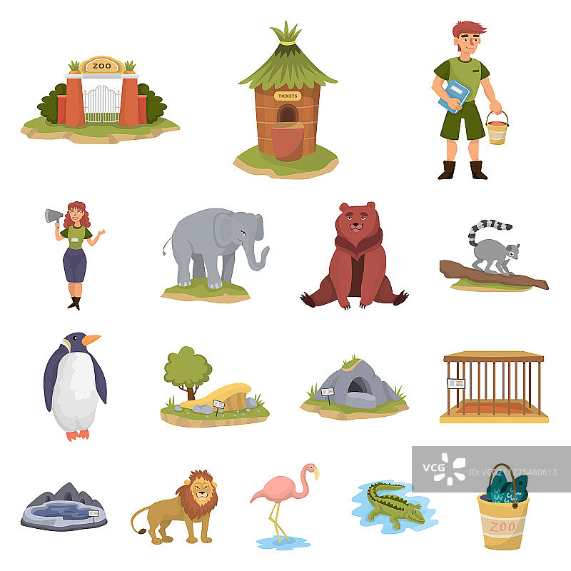 动物园和公园标志合集图片素材