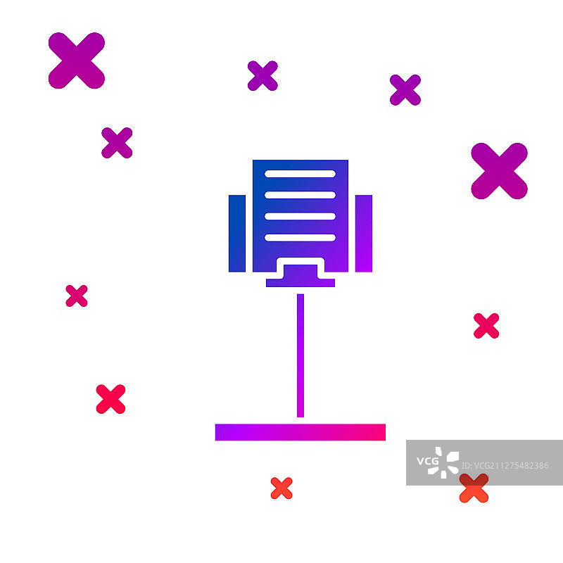 彩色乐谱架图标图片素材