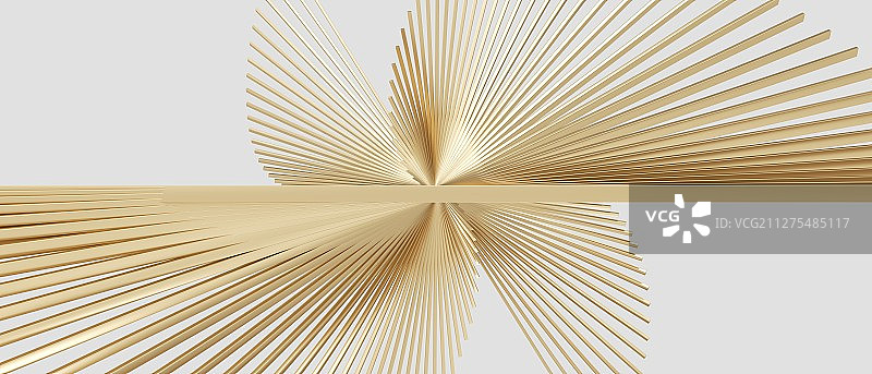 立体金属片旋转扭曲组成的抽象几何图形图片素材