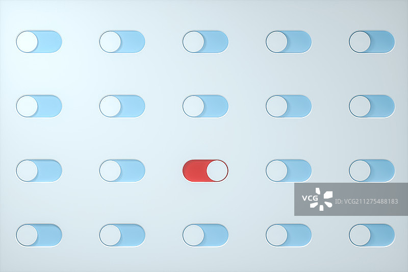 圆形滑块面板 三维渲染图片素材