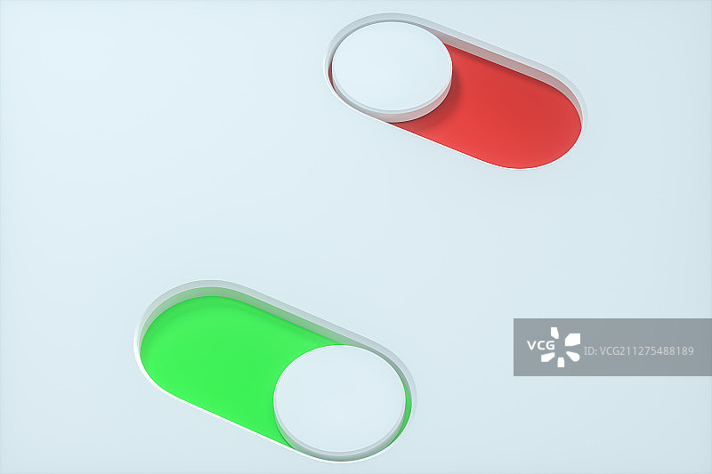 圆形滑块面板 三维渲染图片素材