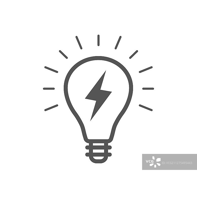 想法灯泡图标图片素材