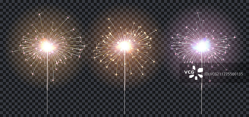 三色烟花图片素材