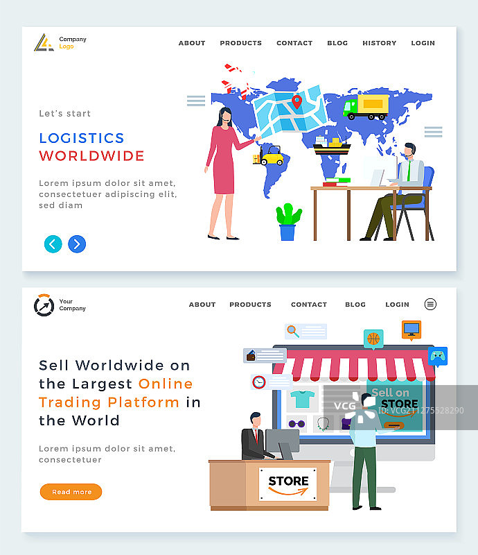 全球物流网络在线交易平台图片素材