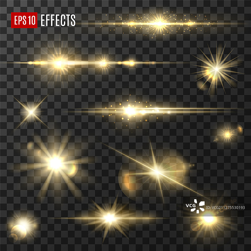 金色光芒闪耀图片素材