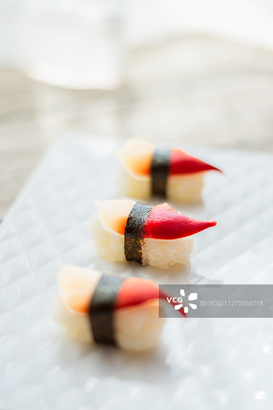 日式北极贝寿司图片素材