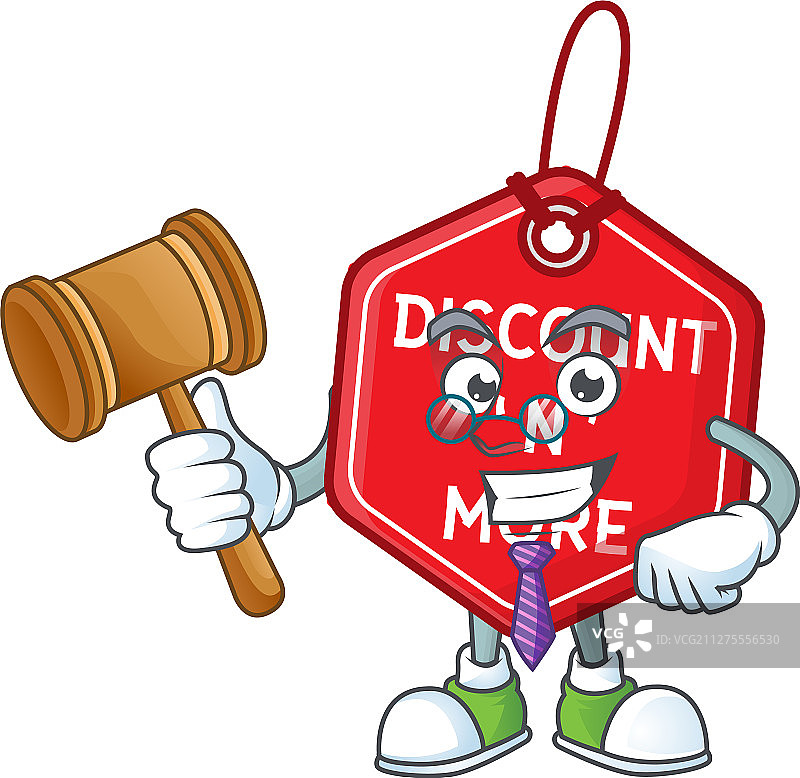 卡通风格的圣诞折扣标签图片素材