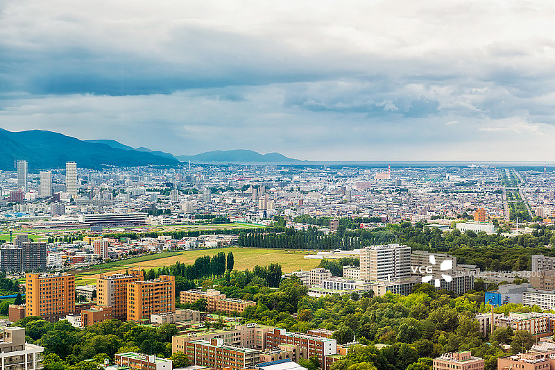 日本北海道大学户外风光高视角图片素材