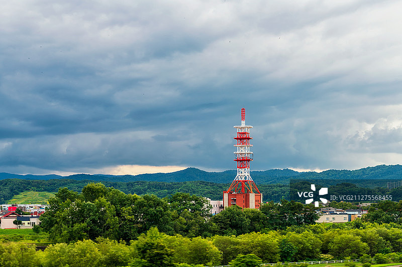 日本北海道旭川电视塔户外风光图片素材