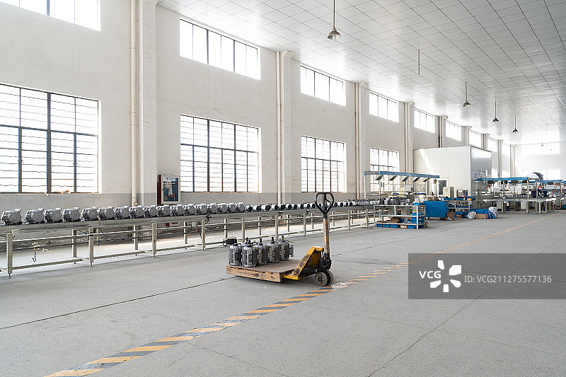 电机生产流水线图片素材