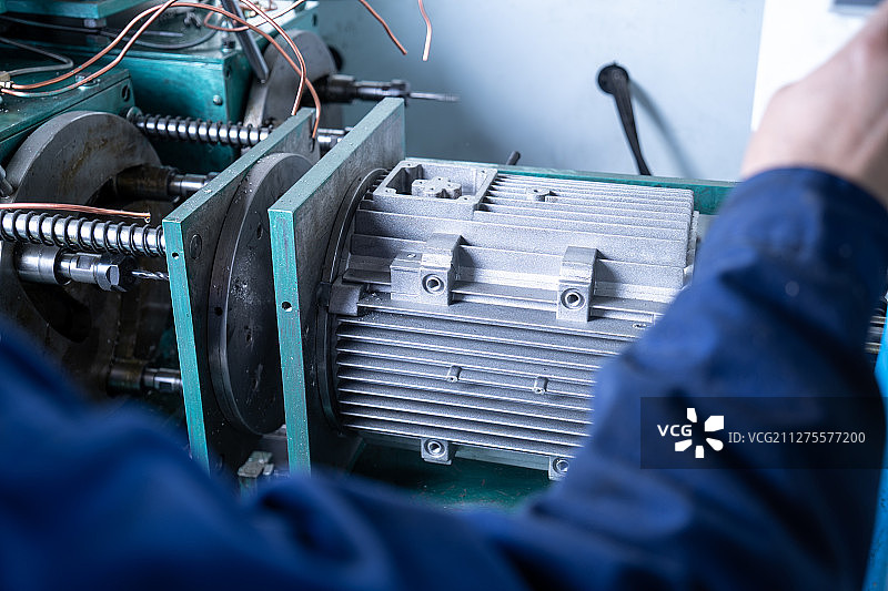 电机生产流水线图片素材