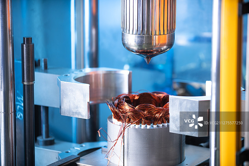 电机生产流水线图片素材