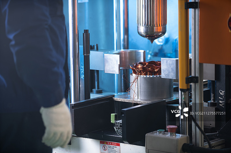 电机生产流水线图片素材