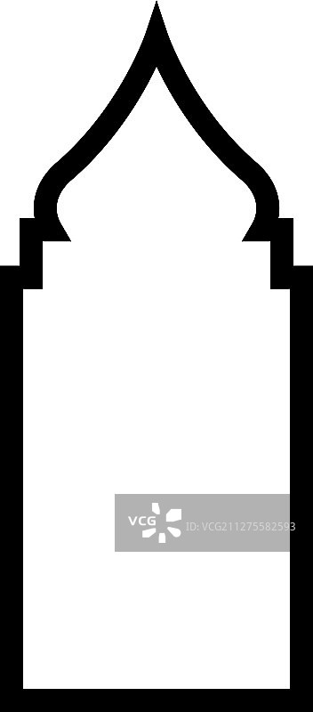 清真寺门图标设计模板图片素材