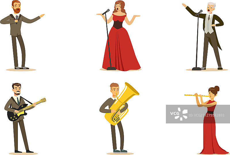 男女歌手和音乐家合集图片素材