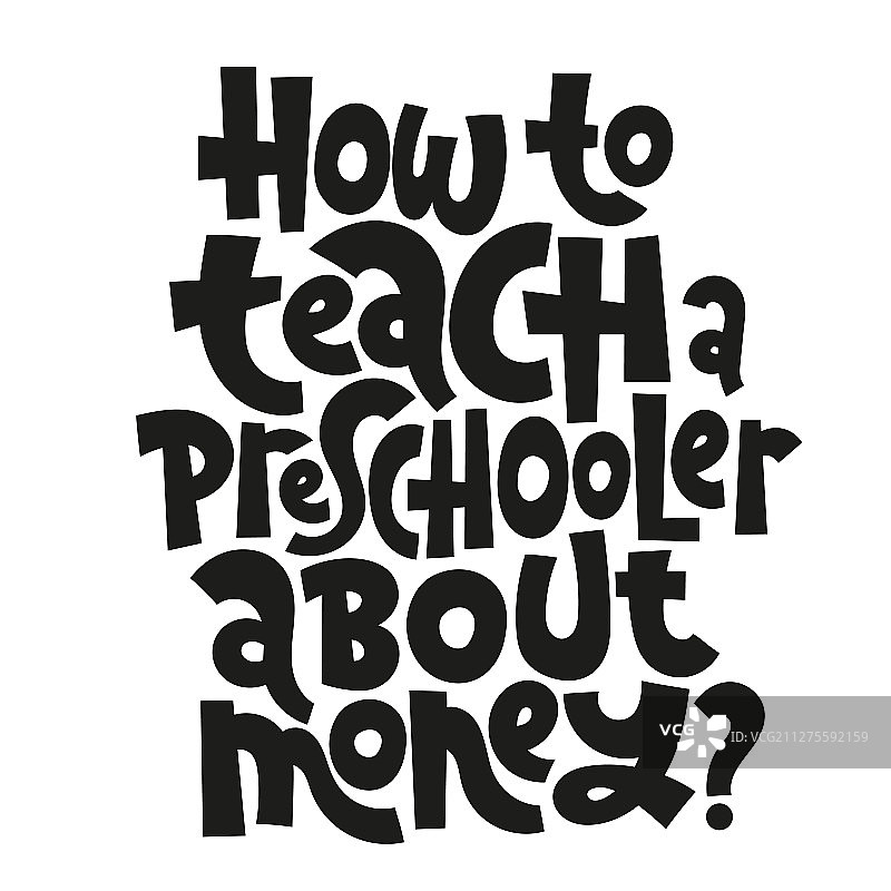 儿童金融字体图片素材