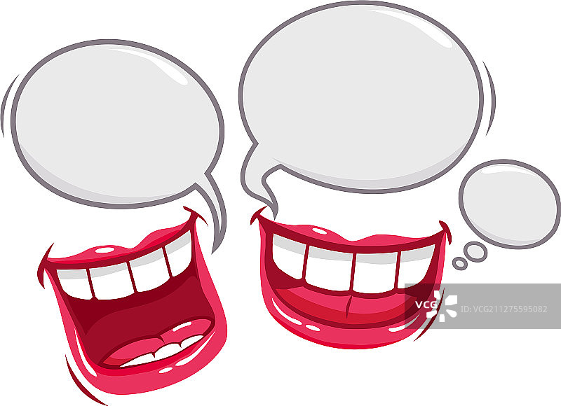 两张正在交谈的嘴图片素材