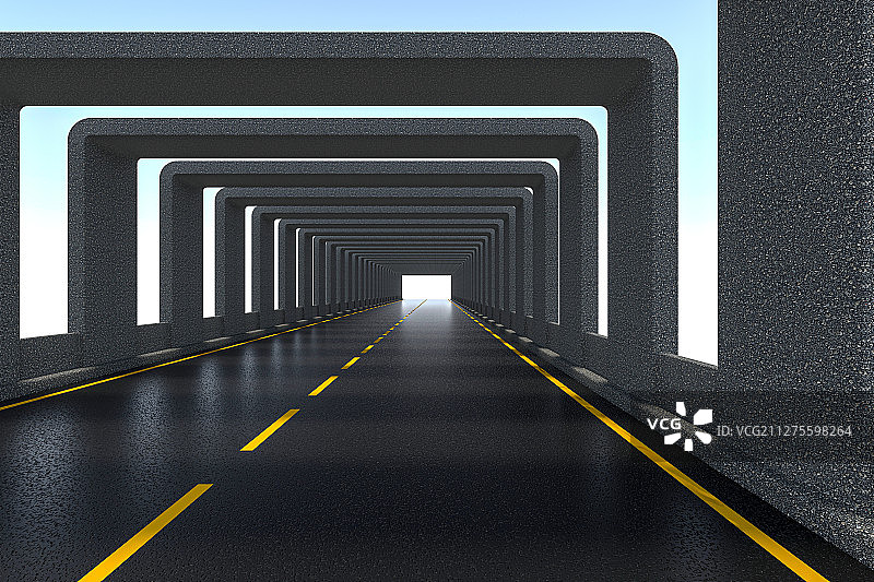 3D高度公路图片素材