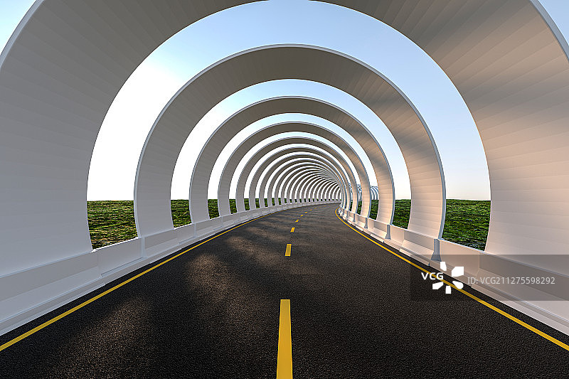 3D高度公路图片素材