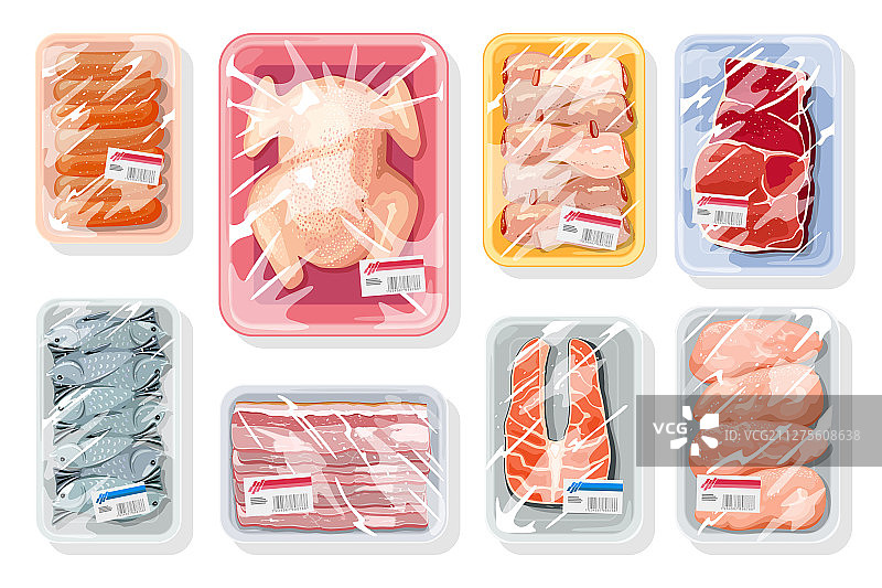 肉类、家禽和海鲜大集合图片素材