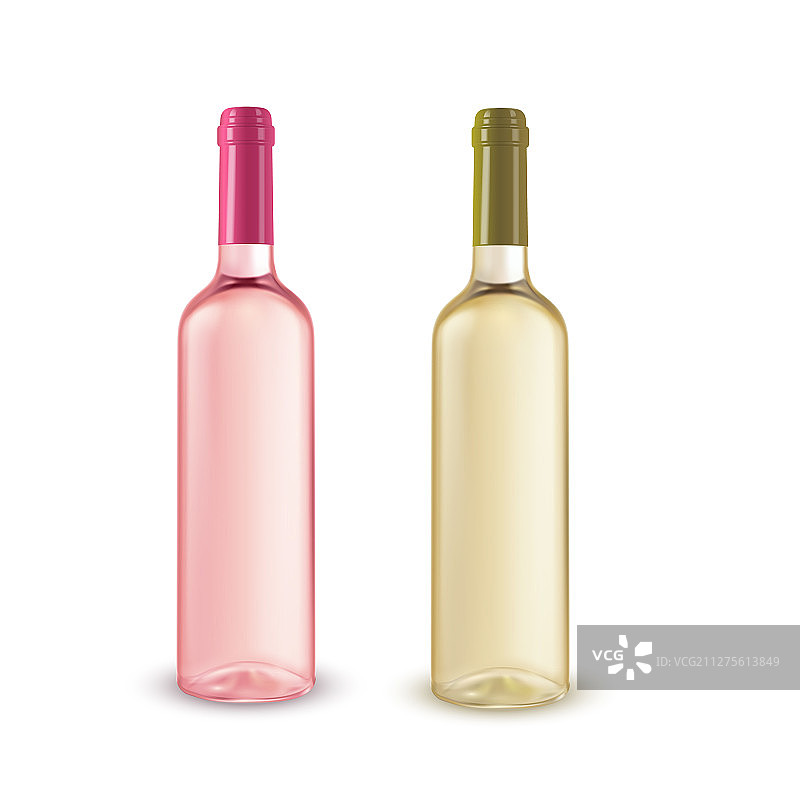 两瓶葡萄酒图片素材
