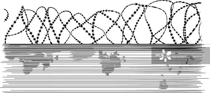 铁丝网和栅栏图片素材