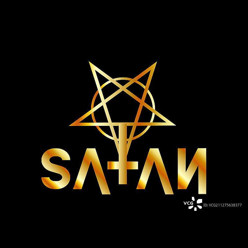 引用敌基督与五角星及神秘符号图片素材