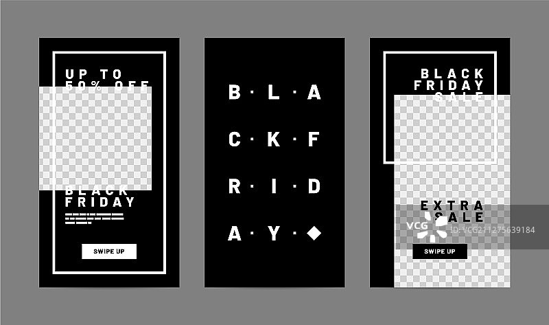 用于社交媒体销售banner的故事模板图片素材