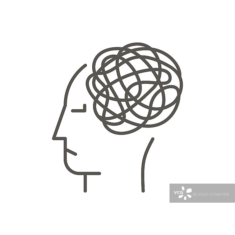 脸上的缠结与解开图片素材