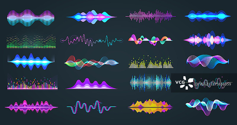 音频均衡器或语音频率隔离设置图片素材