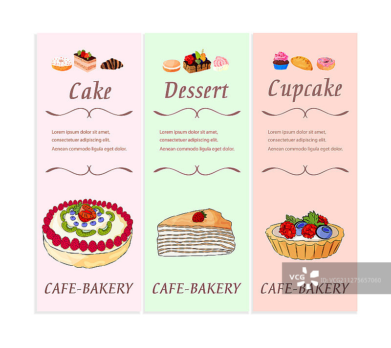 面包甜点店banner设计图片素材