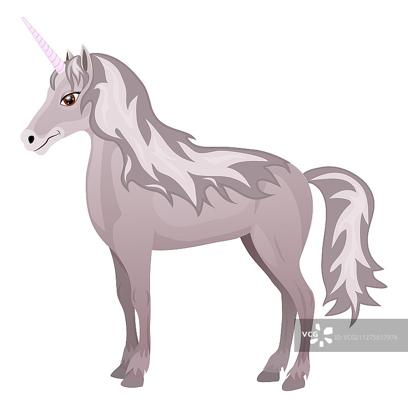 可爱的卡通独角兽图片素材