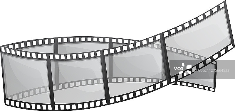 卡通风格的视频胶片图标图片素材