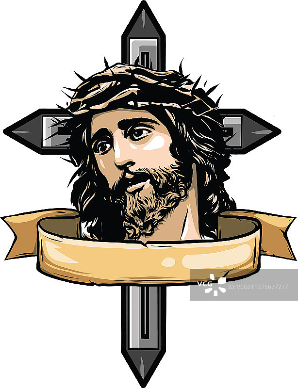 耶稣基督面部艺术设计图片素材