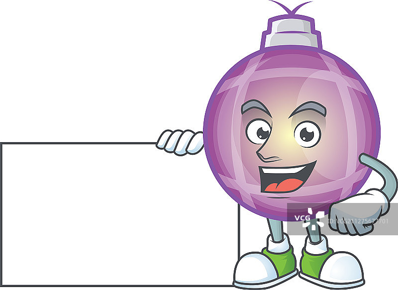 可爱的黄色圣诞球竖起大拇指图片素材