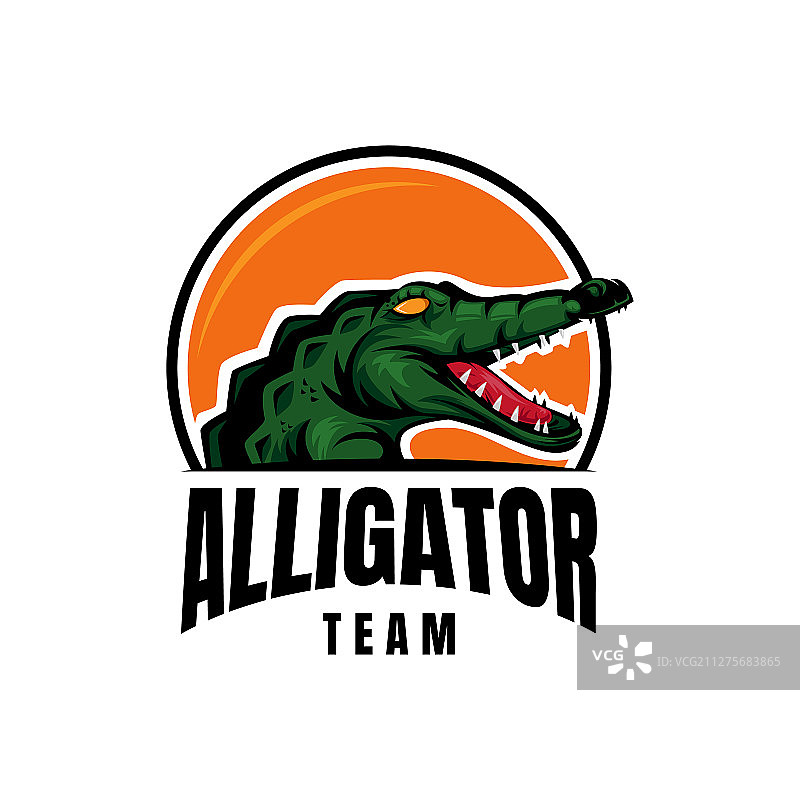 鳄鱼标志图片素材