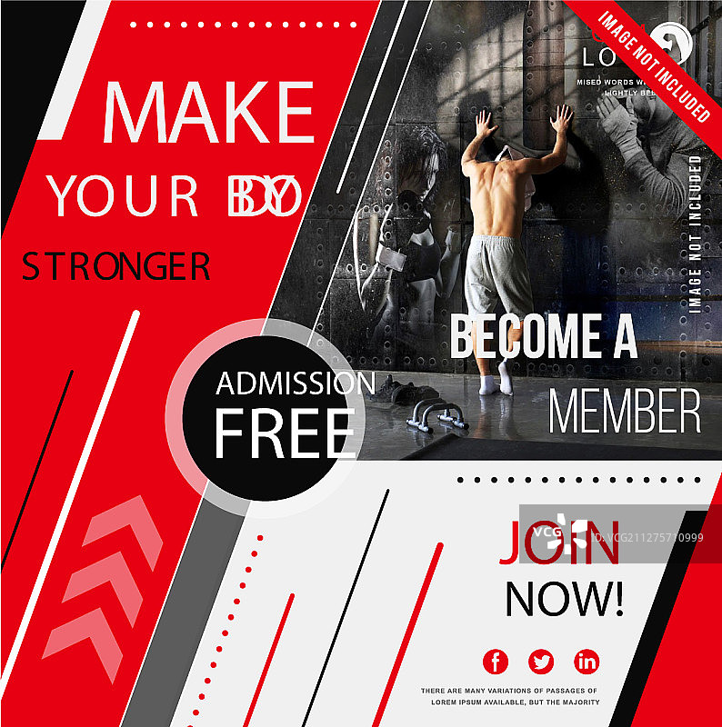 健身海报图片素材