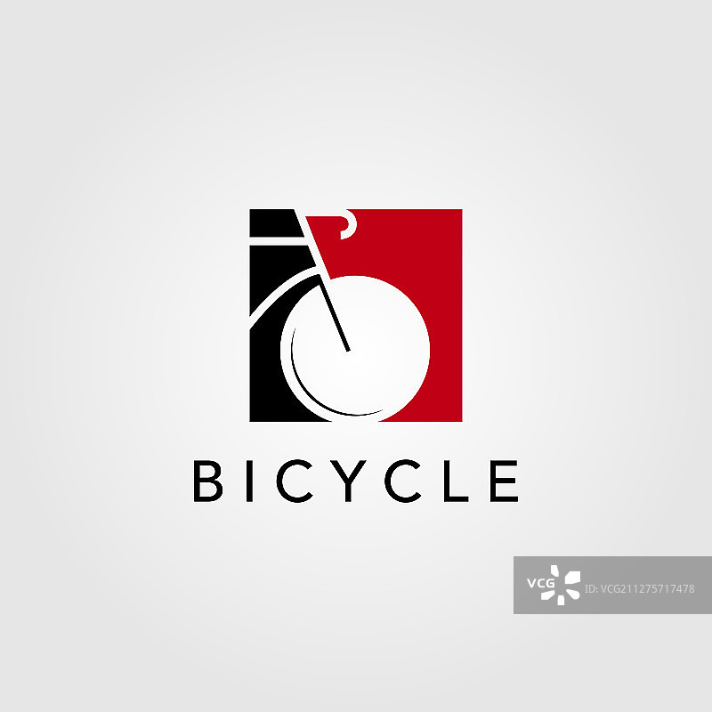 自行车logo负空间设计图片素材