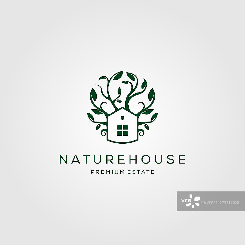 树屋自然Logo设计图片素材