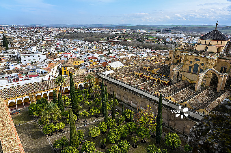 西班牙科尔多瓦大清真寺风光图片素材